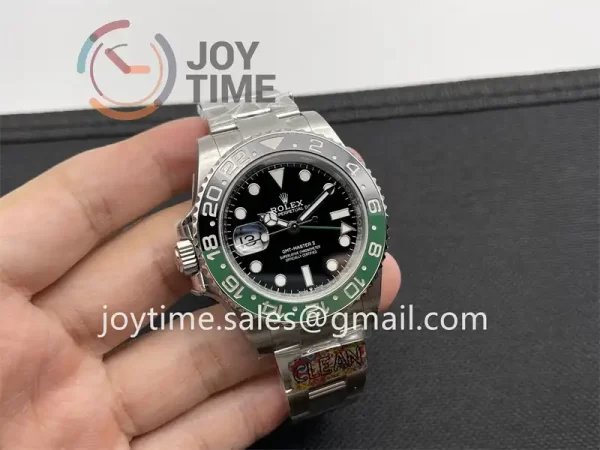 Rolex GMT Master II  126720VTNR Clean 1:1 Best Edition SS 40mm Green/Black Ceramic Bezel SS Bracelet VR3186