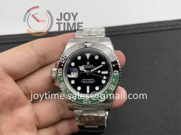 Rolex GMT Master II  126720VTNR Clean 1:1 Best Edition SS 40mm Green/Black Ceramic Bezel SS Bracelet VR3186