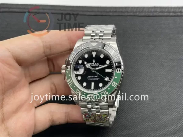 Rolex GMT Master II  126720VTNR Clean 1:1 Best Edition SS 40mm Green/Black Ceramic Bezel SS Bracelet VR3186