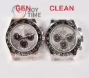 Rolex Daytona 116519 Clean 1:1 Best Edition SS 40mm Ceramic Bezel Rubber Strap A4130