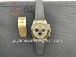 Rolex Daytona 116518 Clean 1:1 Best Edition YG 40mm Ceramic Bezel Rubber Strap A4130