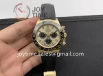 Rolex Daytona 116518 Clean 1:1 Best Edition YG 40mm Ceramic Bezel Rubber Strap A4130