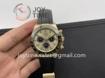 Rolex Daytona 116518 Clean 1:1 Best Edition YG 40mm Ceramic Bezel Rubber Strap A4130