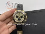 Rolex Daytona 116518 Clean 1:1 Best Edition YG 40mm Ceramic Bezel Rubber Strap A4130