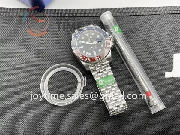 Rolex GMT Master II 126710BLRO C+F 1:1 Best Edition SS 40mm Red/Blue Ceramic Bezel SS Bracelet DD3285