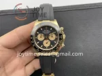 Rolex Daytona 116518 Clean 1:1 Best Edition YG 40mm Ceramic Bezel Rubber Strap A4130