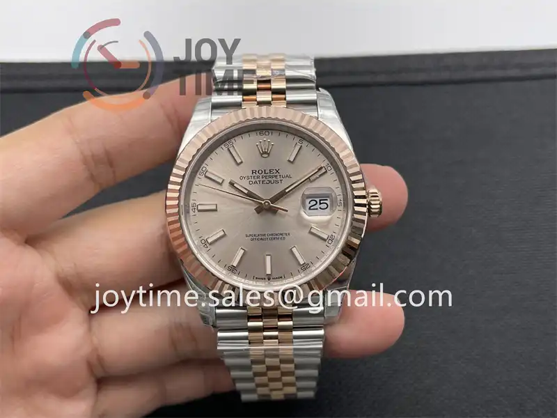 Rolex DateJust VSF 1:1 Best Edition SS 41mm RG Bezel SS/RG Bracelet VS3235