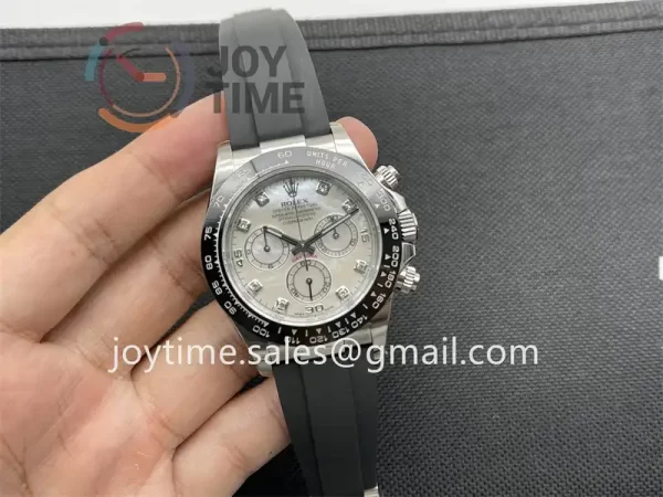 Rolex Daytona 116519 Clean 1:1 Best Edition SS 40mm Ceramic Bezel Rubber Strap A4130