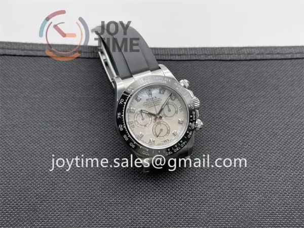 Rolex Daytona 116519 Clean 1:1 Best Edition SS 40mm Ceramic Bezel Rubber Strap A4130