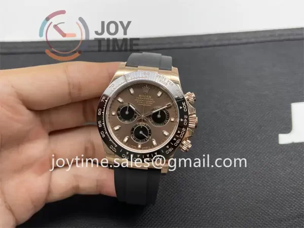 Rolex Daytona 116515 BTF 1:1 Best Edition RG 40mm Ceramic Bezel Rubber Strap A4130