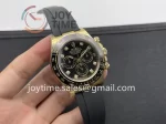 Rolex Daytona 116518 Clean 1:1 Best Edition YG 40mm Ceramic Bezel Rubber Strap A4130