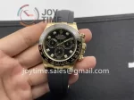 Rolex Daytona 116518 Clean 1:1 Best Edition YG 40mm Ceramic Bezel Rubber Strap A4130