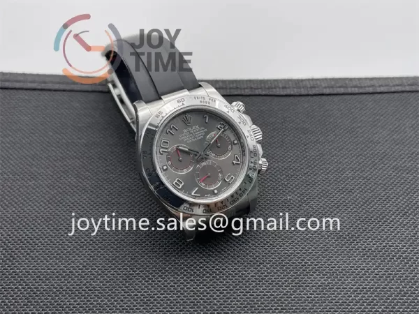 Rolex Daytona 116519 Clean 1:1 Best Edition SS 40mm Ceramic Bezel Rubber Strap A4130