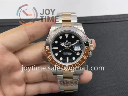 Rolex GMT Master II 126711CHNR Clean 1:1 Best Edition SS 40mm Black/Brown Ceramic Bezel RG/SS Bracelet VR3186