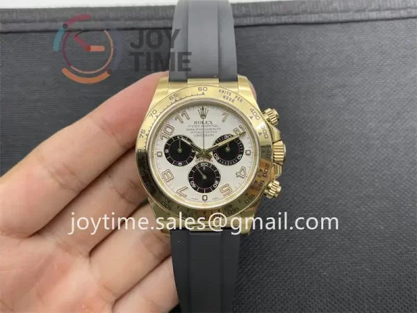 Rolex Daytona 116509 Clean 1:1 Best Edition YG 40mm Rubber Strap A4130