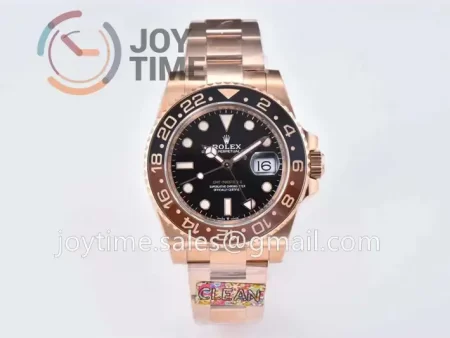 Rolex GMT Master II 126715CHNR Clean 1:1 Best Edition RG 40mm Black/Brown Ceramic Bezel RG Bracelet VR3186