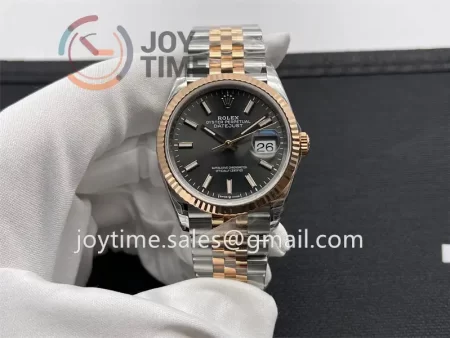 Rolex DateJust VSF 1:1 Best Edition SS 36mm RG Bezel SS/RG Bracelet VS3235