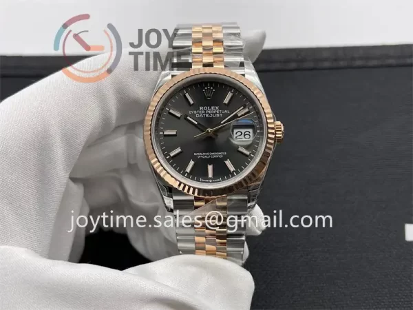 Rolex DateJust VSF 1:1 Best Edition SS 36mm RG Bezel SS/RG Bracelet VS3235