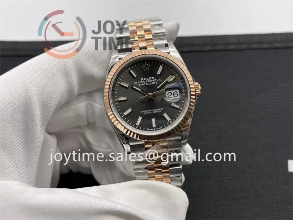 Rolex DateJust VSF 1:1 Best Edition SS 36mm RG Bezel SS/RG Bracelet VS3235