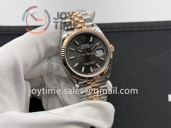 Rolex DateJust VSF 1:1 Best Edition SS 36mm RG Bezel SS/RG Bracelet VS3235