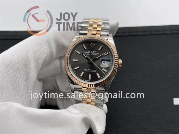 Rolex DateJust VSF 1:1 Best Edition SS 36mm RG Bezel SS/RG Bracelet VS3235