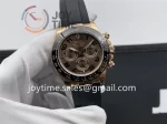 Rolex Daytona 116515 Clean 1:1 Best Edition RG 40mm Ceramic Bezel Rubber Strap A4130