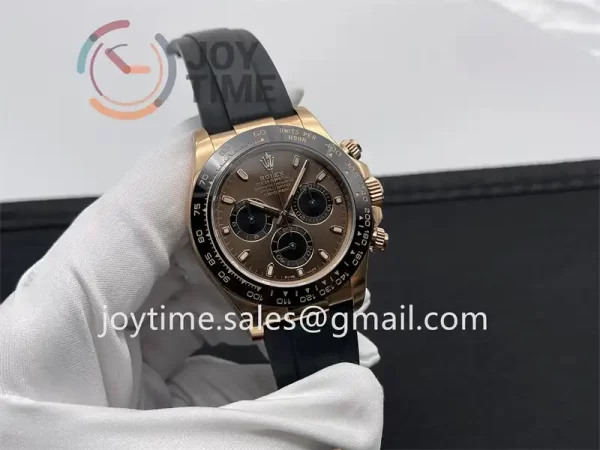 Rolex Daytona 116515 Clean 1:1 Best Edition RG 40mm Ceramic Bezel Rubber Strap A4130