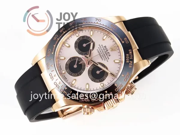 Rolex Daytona 116515 Clean 1:1 Best Edition RG 40mm Ceramic Bezel Rubber Strap A4130