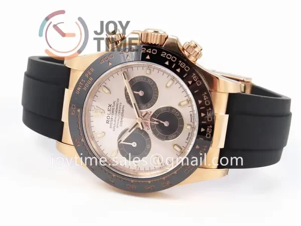 Rolex Daytona 116515 Clean 1:1 Best Edition RG 40mm Ceramic Bezel Rubber Strap A4130