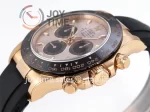 Rolex Daytona 116515 Clean 1:1 Best Edition RG 40mm Ceramic Bezel Rubber Strap A4130