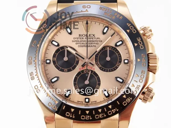 Rolex Daytona 116515 Clean 1:1 Best Edition RG 40mm Ceramic Bezel Rubber Strap A4130