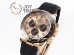 Rolex Daytona 116515 Clean 1:1 Best Edition RG 40mm Ceramic Bezel Rubber Strap A4130