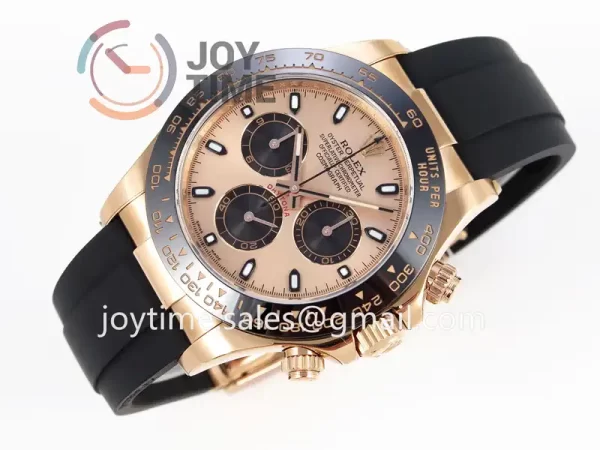 Rolex Daytona 116515 Clean 1:1 Best Edition RG 40mm Ceramic Bezel Rubber Strap A4130