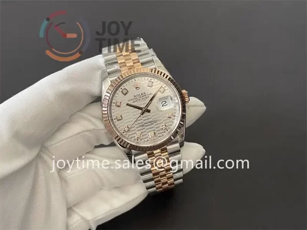 Rolex DateJust VSF 1:1 Best Edition SS 36mm RG Bezel SS/RG Bracelet VS3235