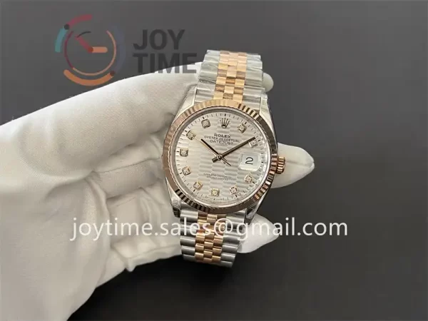 Rolex DateJust VSF 1:1 Best Edition SS 36mm RG Bezel SS/RG Bracelet VS3235