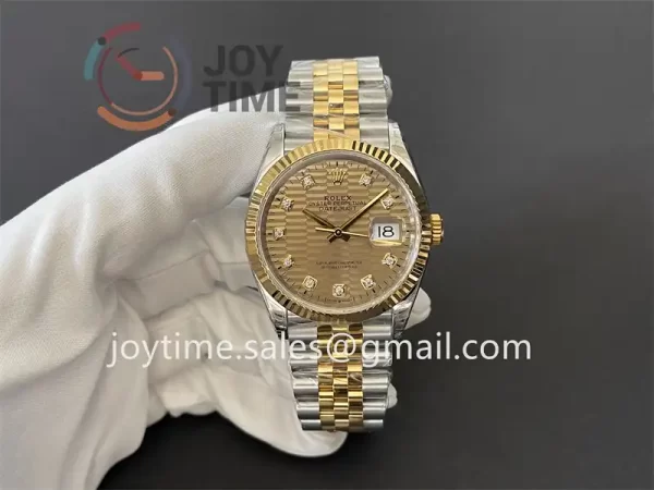 Rolex DateJust VSF 1:1 Best Edition SS 36mm YG Bezel SS/YG Bracelet VS3235