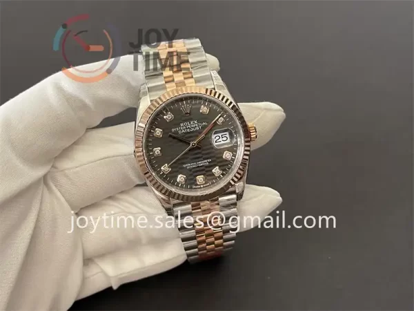 Rolex DateJust VSF 1:1 Best Edition SS 36mm RG Bezel SS/RG Bracelet VS3235