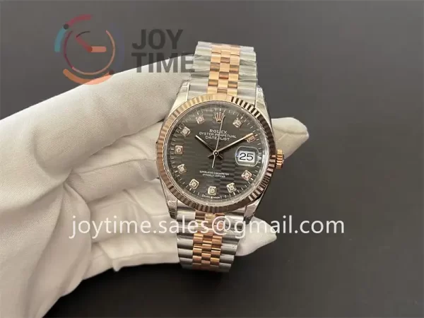 Rolex DateJust VSF 1:1 Best Edition SS 36mm RG Bezel SS/RG Bracelet VS3235