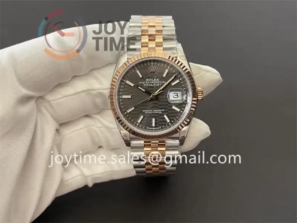 Rolex DateJust VSF 1:1 Best Edition SS 36mm RG Bezel SS/RG Bracelet VS3235