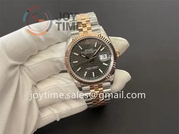 Rolex DateJust VSF 1:1 Best Edition SS 36mm RG Bezel SS/RG Bracelet VS3235