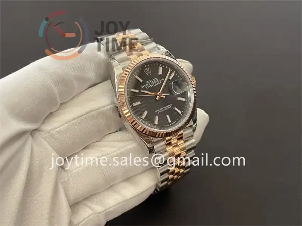 Rolex DateJust VSF 1:1 Best Edition SS 36mm RG Bezel SS/RG Bracelet VS3235