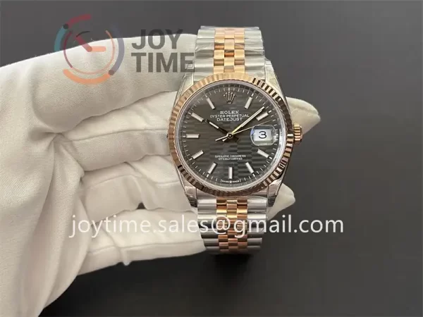 Rolex DateJust VSF 1:1 Best Edition SS 36mm RG Bezel SS/RG Bracelet VS3235