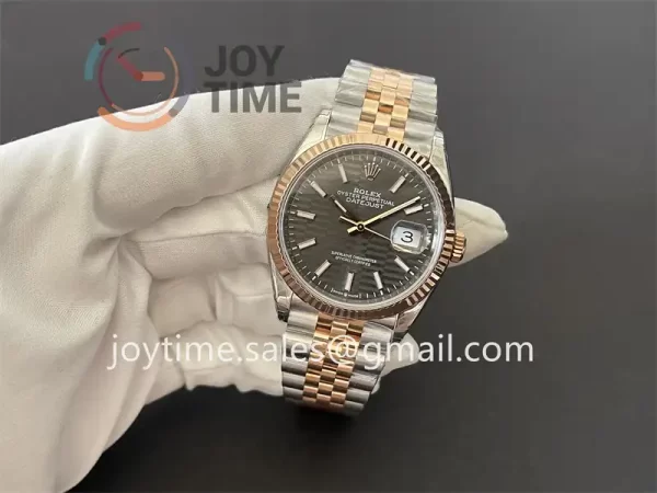 Rolex DateJust VSF 1:1 Best Edition SS 36mm RG Bezel SS/RG Bracelet VS3235