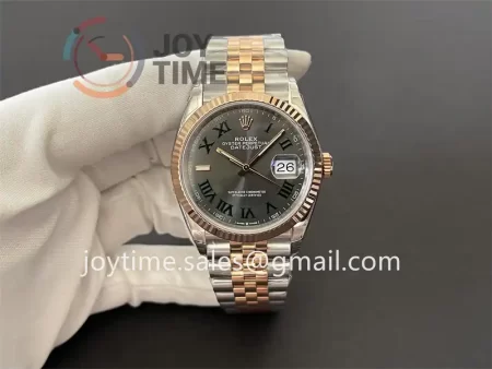 Rolex DateJust VSF 1:1 Best Edition SS 36mm RG Bezel SS/RG Bracelet VS3235