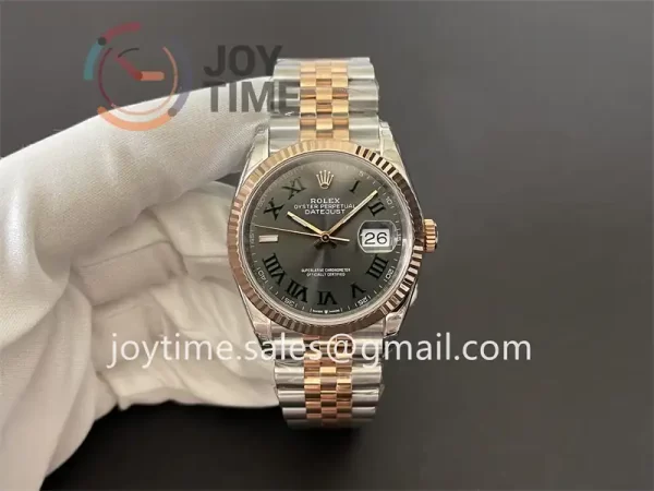 Rolex DateJust VSF 1:1 Best Edition SS 36mm RG Bezel SS/RG Bracelet VS3235