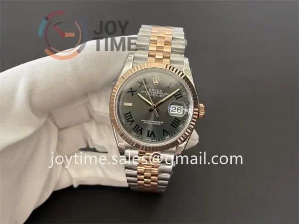 Rolex DateJust VSF 1:1 Best Edition SS 36mm RG Bezel SS/RG Bracelet VS3235