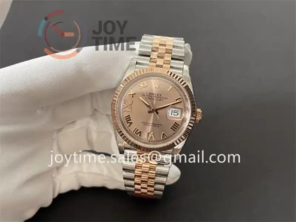 Rolex DateJust VSF 1:1 Best Edition SS 36mm RG Bezel SS/RG Bracelet VS3235