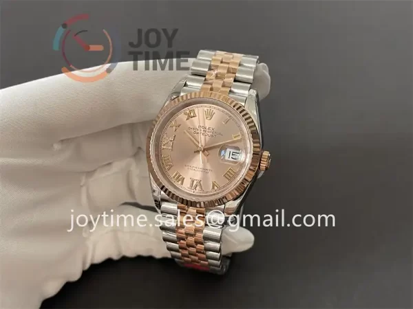 Rolex DateJust VSF 1:1 Best Edition SS 36mm RG Bezel SS/RG Bracelet VS3235