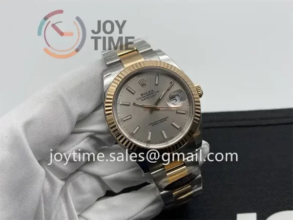 Rolex DateJust Clean 1:1 Best Edition SS 41mm RG Bezel SS/RG Bracelet VR3235