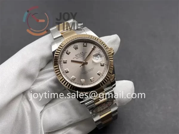 Rolex DateJust Clean 1:1 Best Edition SS 41mm RG Bezel SS/RG Bracelet VR3235